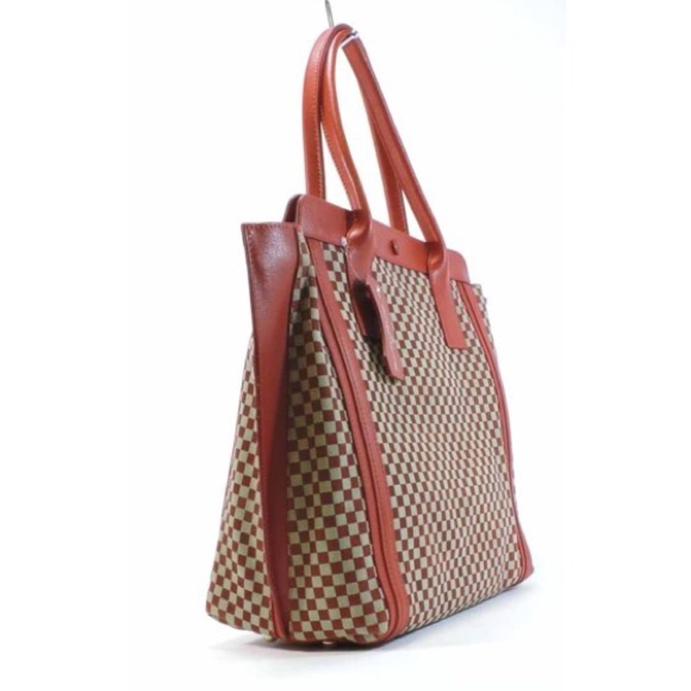 Sold ALBERTA DI CANIO GENUINE LEATHER & SUEDE TOTE
